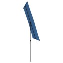 VidaXL Parasol ogrodowy na słupku aluminiowym, 2x1,5 m, błękit lazur