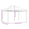 VidaXL Składany namiot imprezowy typu pop-up, czarny, 410x279x315 cm