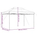 VidaXL Składany namiot imprezowy typu pop-up, taupe, 440x292x315 cm
