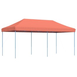 VidaXL Składany namiot imprezowy typu pop-up, terakota, 580x292x315 cm