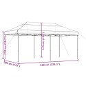 VidaXL Składany namiot imprezowy typu pop-up, terakota, 580x292x315 cm