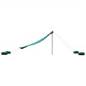 VidaXL Zadaszenie na plażę, z obciążnikami, zielone, 304x300 cm