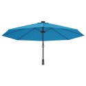 VidaXL Ścienny parasol ogrodowy, niebieski, 290 cm