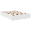 VidaXL Rama łóżka z szufladami, biała, 120x200 cm
