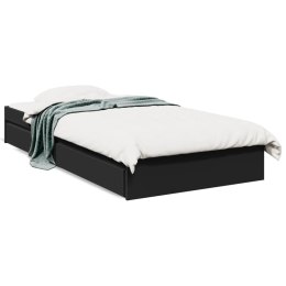 VidaXL Rama łóżka z szufladami, czarna, 100x200 cm