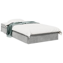 VidaXL Rama łóżka z szufladami, szarość betonu, 90x190 cm