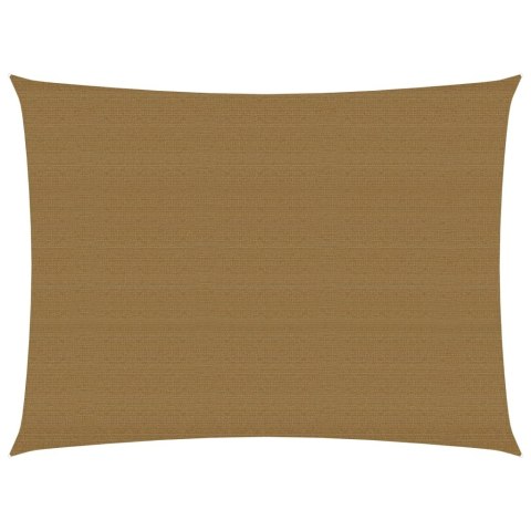 VidaXL Żagiel przeciwsłoneczny, 160 g/m², taupe, 6x7 m, HDPE