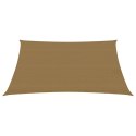 VidaXL Żagiel przeciwsłoneczny, 160 g/m², taupe, 6x7 m, HDPE