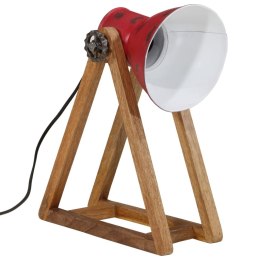 VidaXL Lampa stołowa, 25 W, postarzany czerwony, 30x17x40 cm, E27