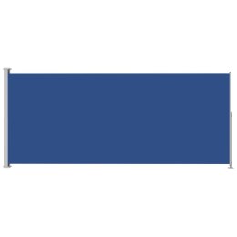 VidaXL Zwijana markiza boczna na taras, 200x500 cm, niebieska