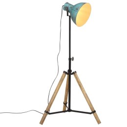 VidaXL Lampa stojąca, 25 W, postarzany niebieski, 75x75x90-150 cm, E27