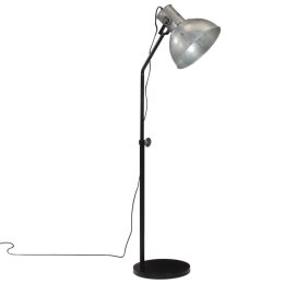 VidaXL Lampa stojąca, 25 W, srebro vintage, 30x30x90-150 cm, E27