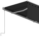 VidaXL Automatycznie zwijana markiza z zasłoną, 3,5x2,5 m, antracytowa
