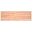 VidaXL Blat do stołu, jasnobrązowy, 200x60x(2-4)cm, lite drewno dębowe