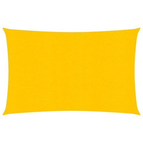 VidaXL Żagiel przeciwsłoneczny, 160 g/m², żółty, 3,5x5 m, HDPE