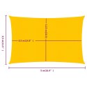 VidaXL Żagiel przeciwsłoneczny, 160 g/m², żółty, 3,5x5 m, HDPE