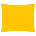 VidaXL Żagiel przeciwsłoneczny, 160 g/m², żółty, 5x5 m, HDPE