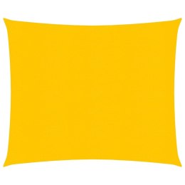 VidaXL Żagiel przeciwsłoneczny, 160 g/m², żółty, 5x5 m, HDPE