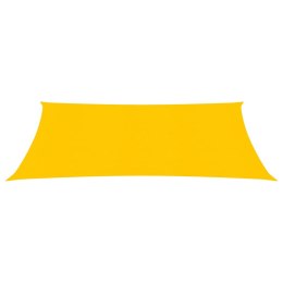 VidaXL Żagiel przeciwsłoneczny, 160 g/m², żółty, 3,5x4,5 m, HDPE