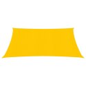 VidaXL Żagiel przeciwsłoneczny, 160 g/m², żółty, 4,5x4,5 m, HDPE