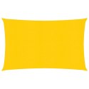 VidaXL Żagiel przeciwsłoneczny, 160 g/m², żółty, 5x7 m, HDPE