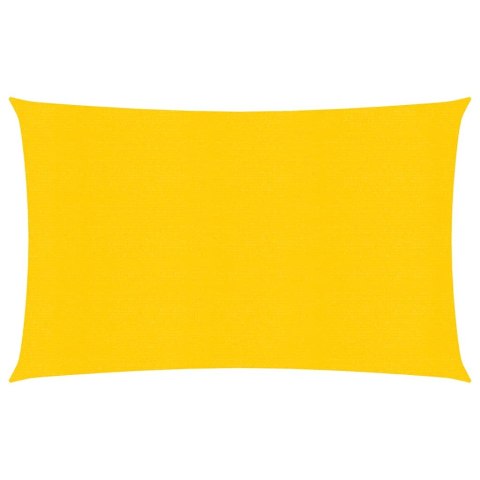 VidaXL Żagiel przeciwsłoneczny, 160 g/m², żółty, 5x7 m, HDPE