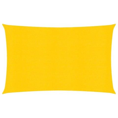 VidaXL Żagiel przeciwsłoneczny, 160 g/m², żółty, 6x8 m, HDPE