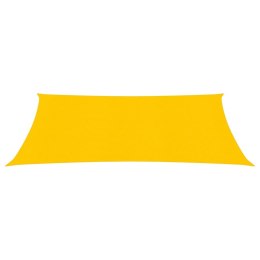 VidaXL Żagiel przeciwsłoneczny, 160 g/m², żółty, 5x6 m, HDPE