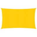 VidaXL Żagiel przeciwsłoneczny, 160 g/m², żółty, 2x5 m, HDPE