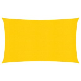 VidaXL Żagiel przeciwsłoneczny, 160 g/m², żółty, 2x5 m, HDPE