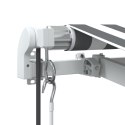 VidaXL Automatyczna markiza z LED, antracytowo-biała, 350x250 cm