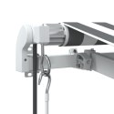 VidaXL Automatyczna markiza z LED, antracytowo-biała, 400x350 cm
