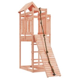 VidaXL Domek ze ścianką wspinaczkową dla dzieci, drewno daglezjowe