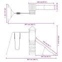 VidaXL Plac zabaw do ogrodu, lite drewno daglezjowe