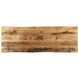 VidaXL Blat stołu z naturalną krawędzią, 110x40x3,8 cm, drewno mango