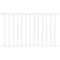 VidaXL Panel ogrodzeniowy, kryta proszkowo stal, 1,7x0,75 m, biały