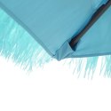 VidaXL Parasol ogrodowy na stalowym słupku, niebieski, 268x268x226 cm