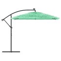 VidaXL Parasol ogrodowy na stalowym słupku, zielony, 269x269x235 cm