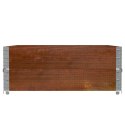 VidaXL Nadstawki paletowe, 2 szt., brązowe, 100x100 cm, drewno sosnowe