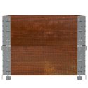 VidaXL Nadstawki paletowe, 2 szt., brązowe, 100x50 cm, drewno sosnowe