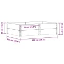 VidaXL Nadstawki paletowe, 2 szt., 150x100 cm, drewno sosnowe