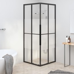 VidaXL Kabina prysznicowa, półmrożone szkło ESG, 70x70x180 cm, czarna