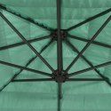 VidaXL Parasol ogrodowy na stalowym słupku, zielony, 300x200x250 cm
