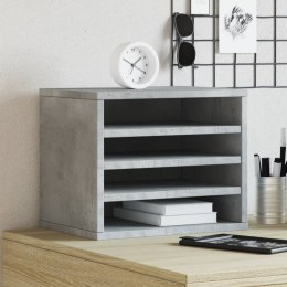 VidaXL Organizer na biurko, szarość betonu, 36x26x29,5 cm