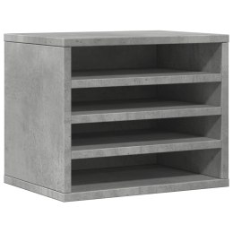 VidaXL Organizer na biurko, szarość betonu, 36x26x29,5 cm
