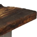 VidaXL Stolik konsola, drewno z odzysku i stal, 120 x 35 x 76 cm