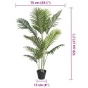 VidaXL Sztuczna palma, zielona, 120 cm, PP
