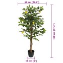 VidaXL Sztuczne drzewko cytrynowe na 3 pniach, zielona, 120 cm, PP