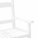 VidaXL Fotele bujane dziecięce, 2 szt., białe, drewno topolowe