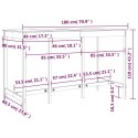 VidaXL Stolik barowy, 180x80x110 cm, lite drewno sosnowe